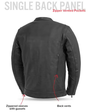 FIM263CDMZ Raider Men's Motorcycle Leather Jacket
