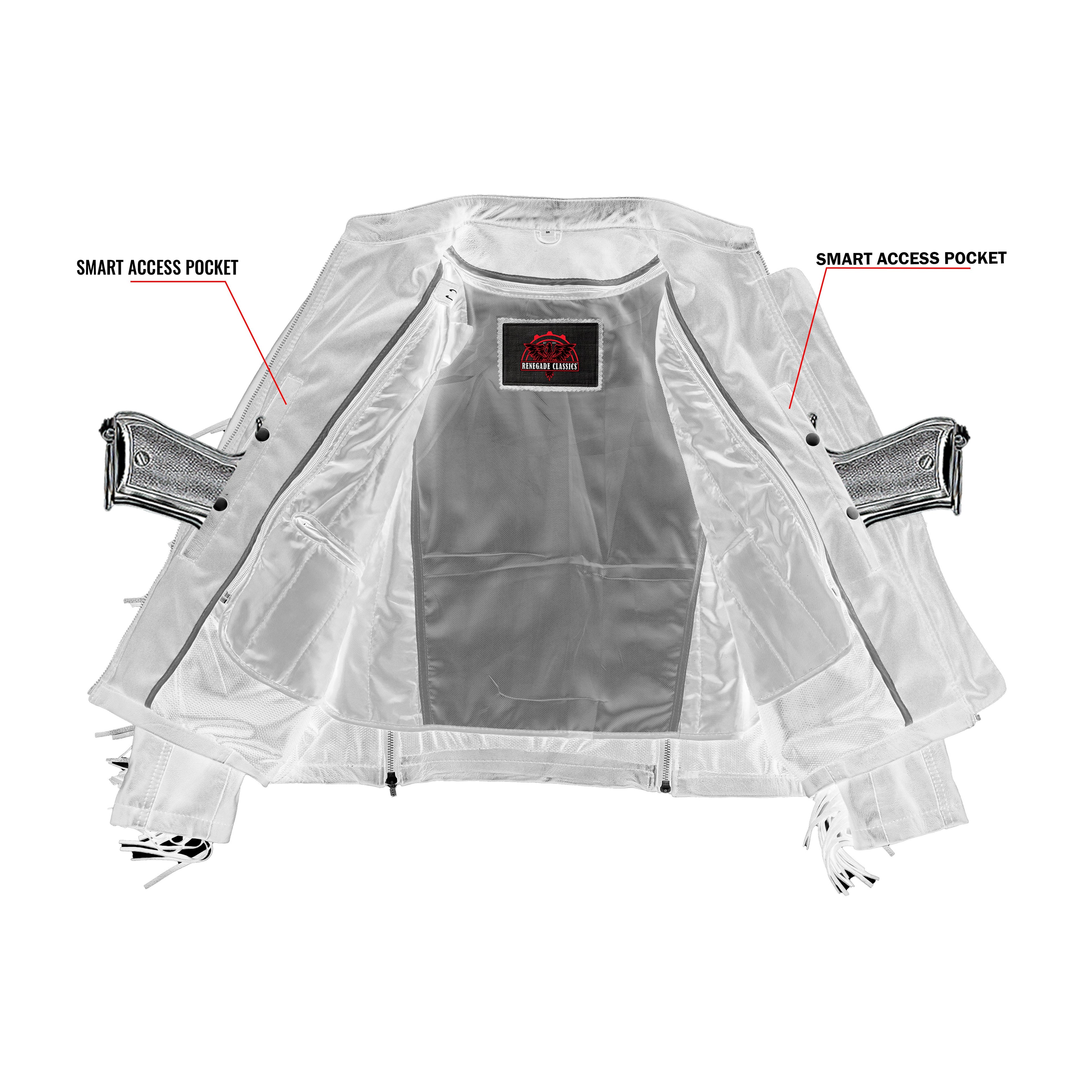 Women's Stylish Jacket with Fringe
