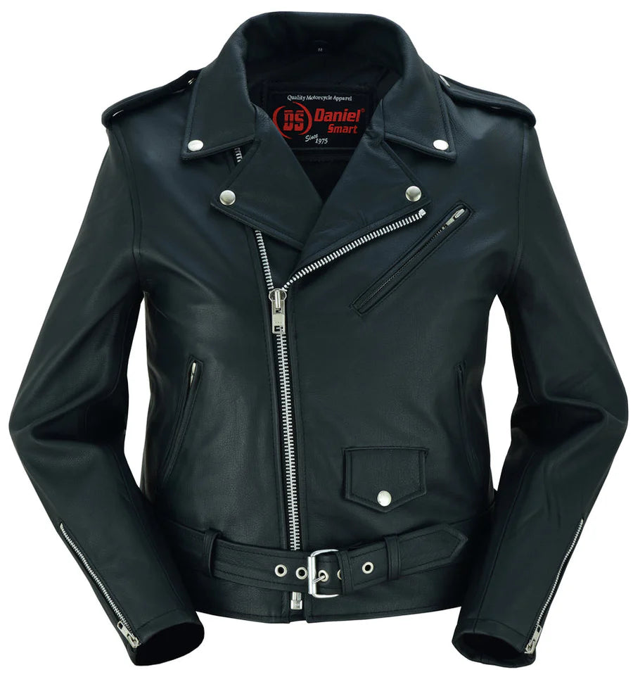 DS850 Iron Rose Women's Leather Motorcycle Jacket