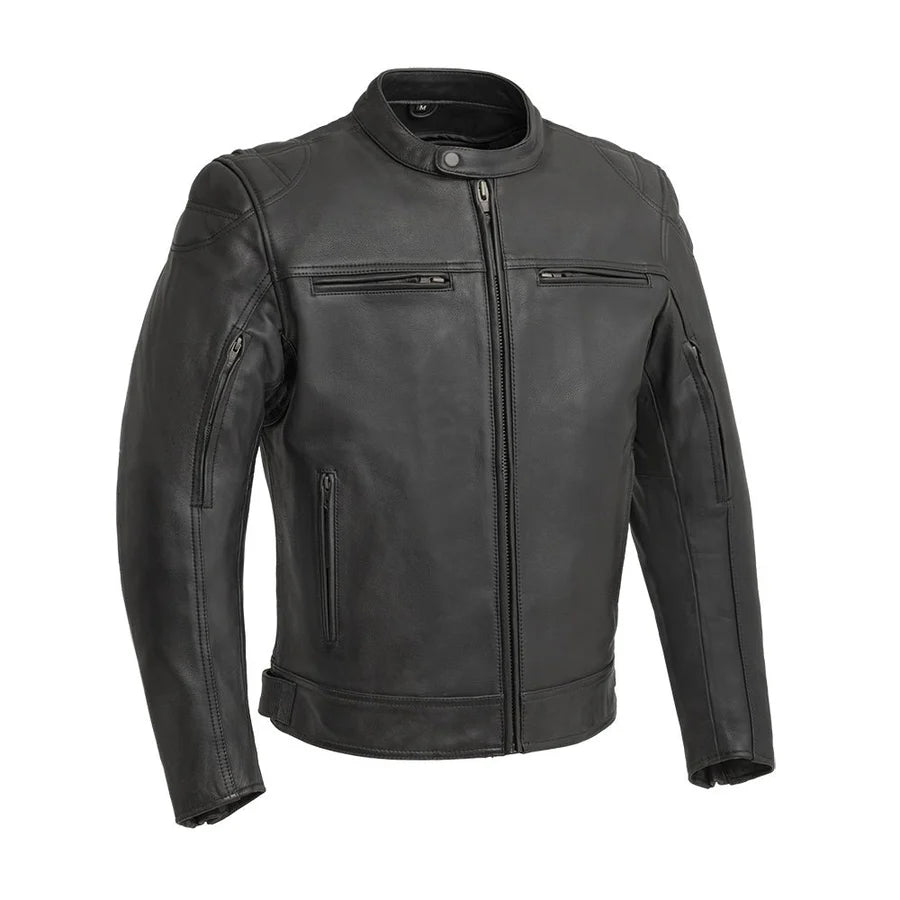FIM288CHRZ Top Performer Men's Motorcycle Leather Jacket
