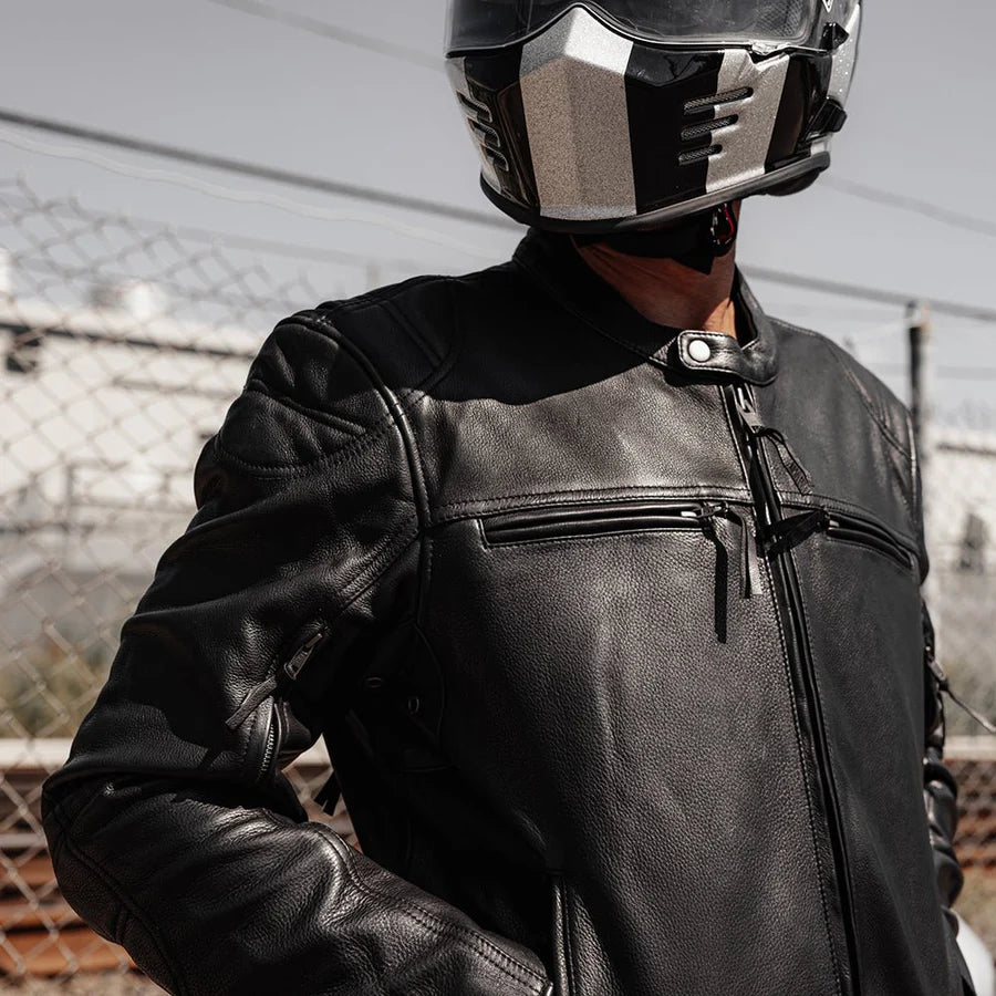 FIM288CHRZ Top Performer Men's Motorcycle Leather Jacket