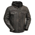 FIM276SDTZ Vendetta Men's Motorcycle Leather Jacket