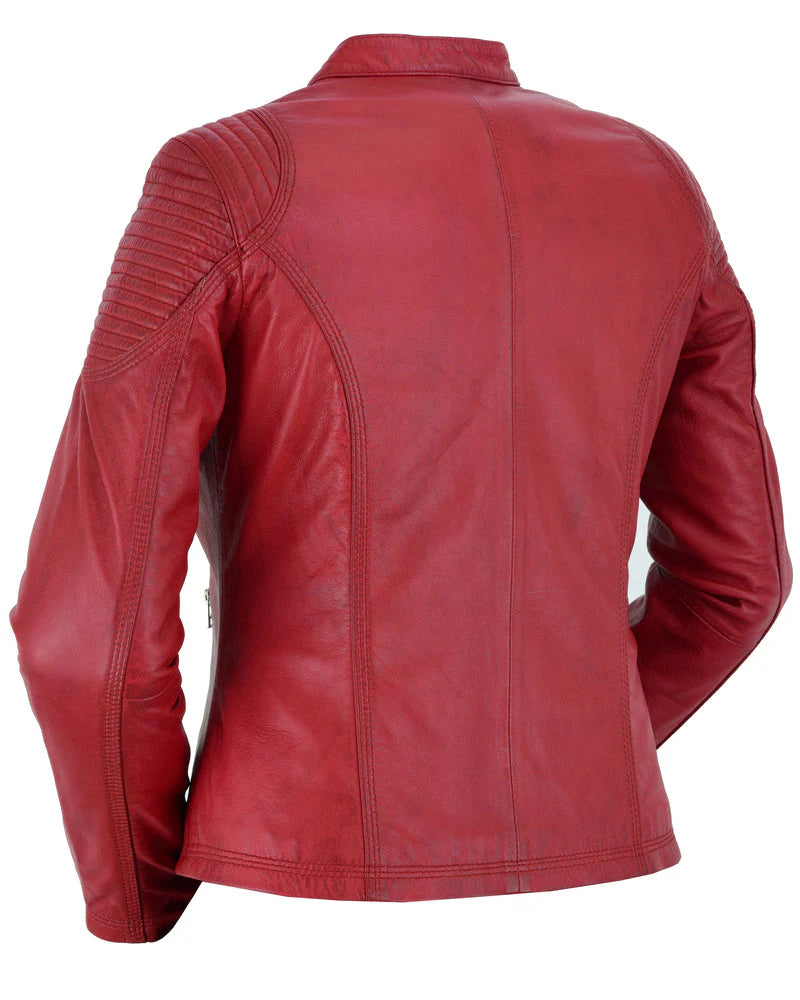 DS5501 Wild Inferno™ Women's Leather Motorcycle Jacket