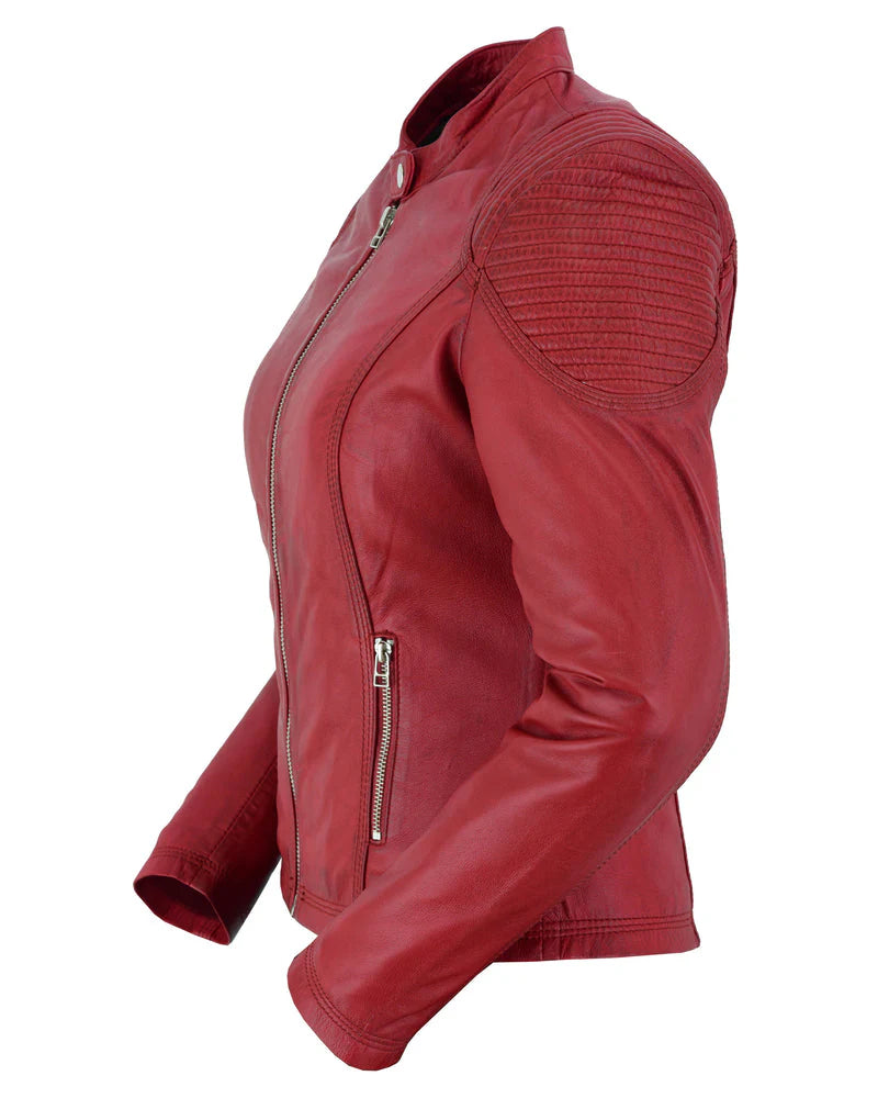 DS5501 Wild Inferno™ Women's Leather Motorcycle Jacket