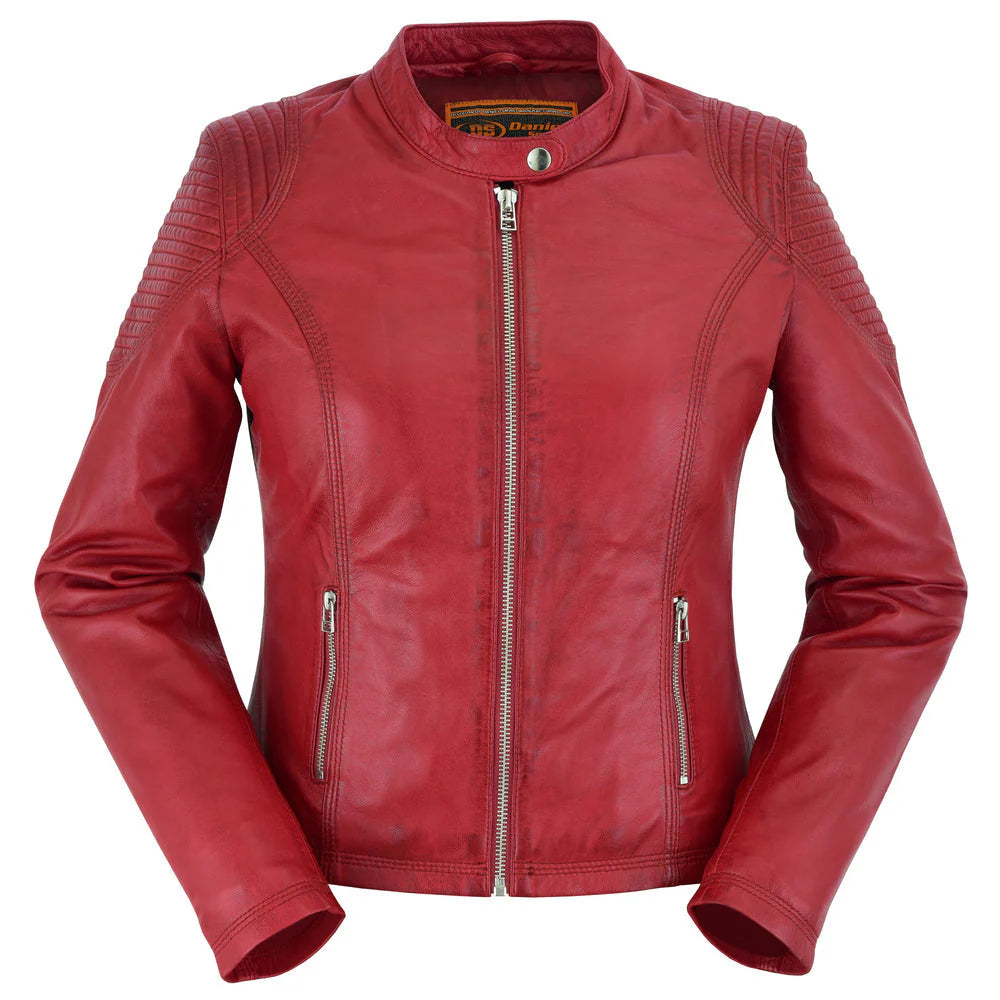 DS5501 Wild Inferno™ Women's Leather Motorcycle Jacket