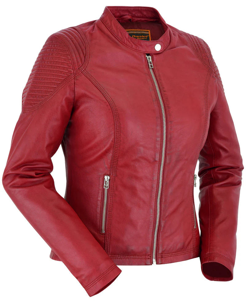 DS5501 Wild Inferno™ Women's Leather Motorcycle Jacket